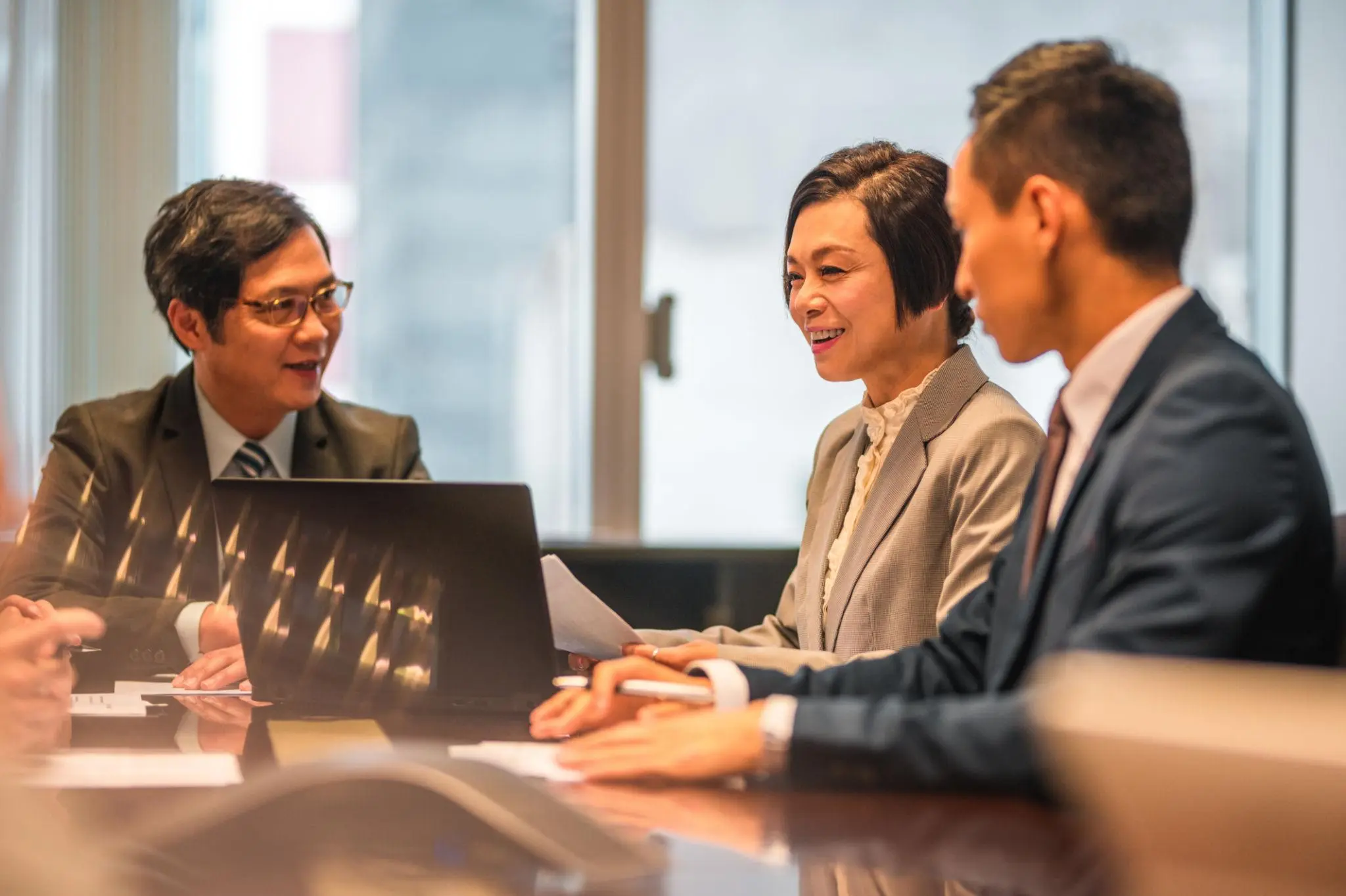 Accolade IP consultants discussing an intellectual property strategy